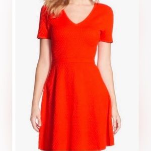 Trina Turk Laila Fit & Flare Stretch Knit Dress, Size M